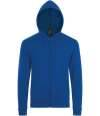 01714 Stone SOL'S Stone Zip Hooded Sweatshirt Royal Blue colour image